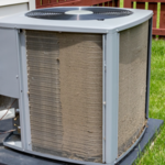 Dirty air conditioning unit before and after cleaning. Concept of home air conditioner repair, service, cleaning and maintenance - Vanport Mechanical & Fire Sprinkler, Inc in Vancouver WA.