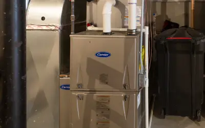 installed new furnace in basement of portland home